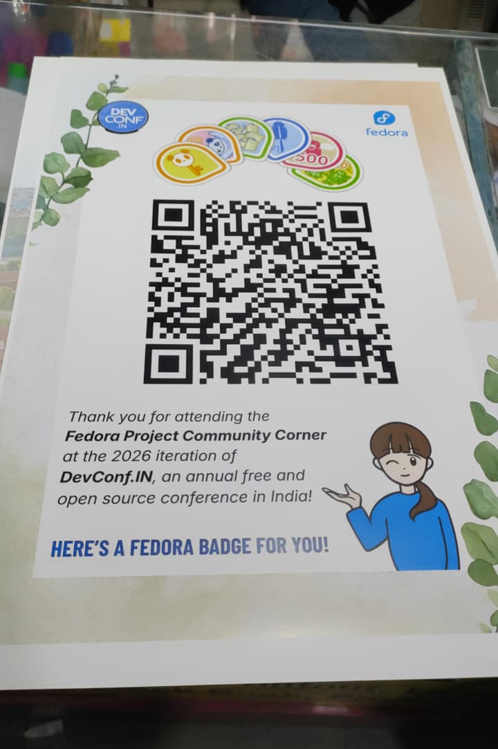 Digital Fedora Badge Flyer